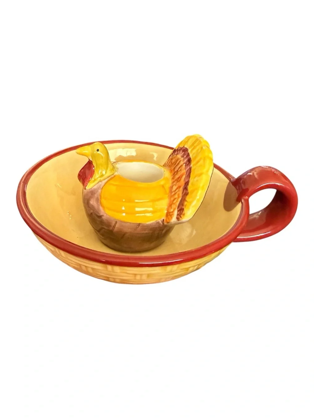 Debbie Mumm for Jo-Ann Ceramic Turkey Candle Holder